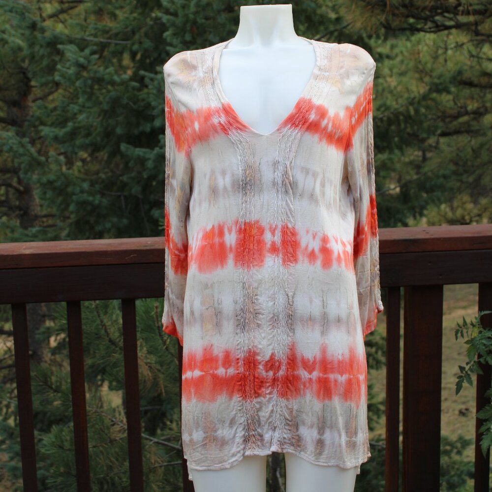 🎉HP🎉XCVI Long Sleeved Tie Dye Dress/Tunic